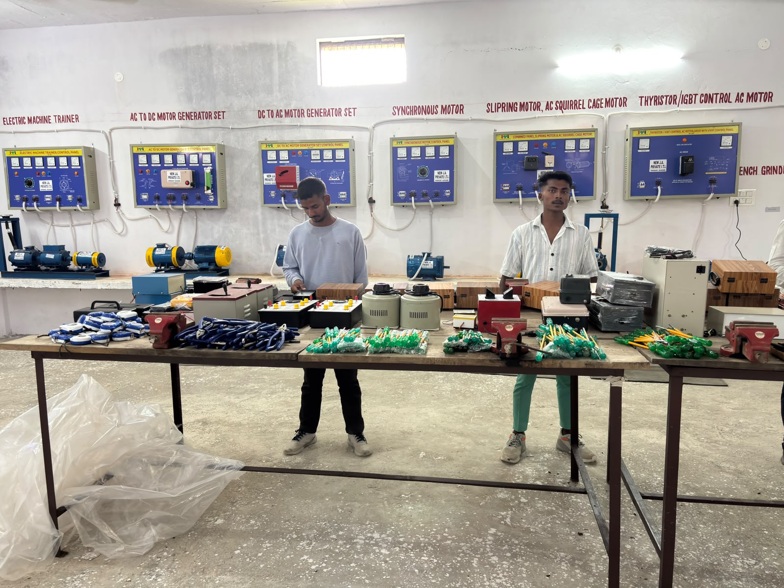 Hands-on practice with hand tools and measuring instruments