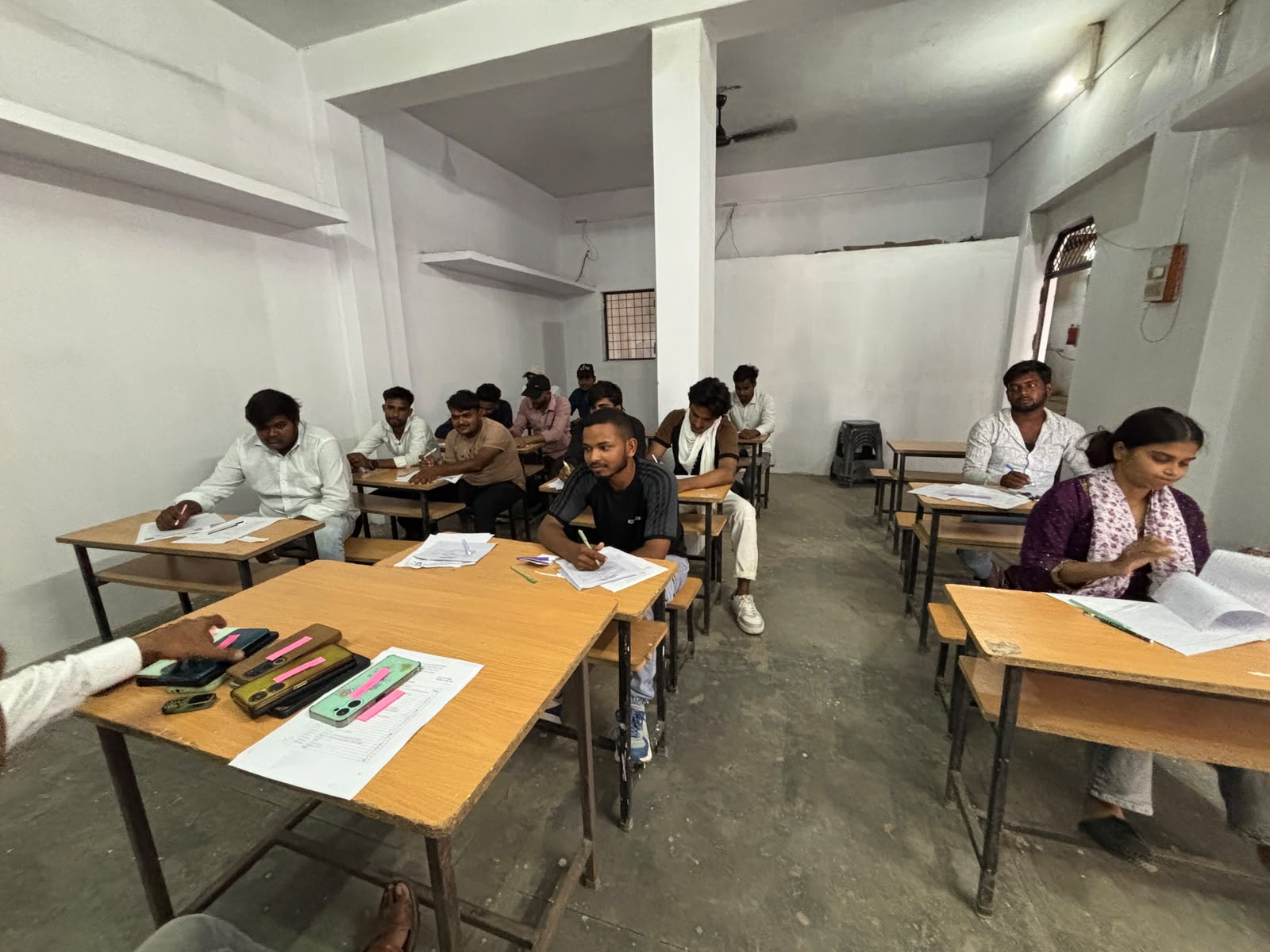 Trade theory examination in progress